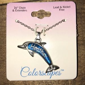 ‼️Dolphin Name Necklace- Heather NWT